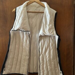 Calvin Klein Cream Quilted Puffer Vest.  Super Soft